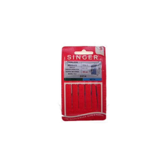 Packet of Singer Assorted Overlocker Needles with Standard Point 2054