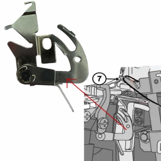 Lower looper thread guide