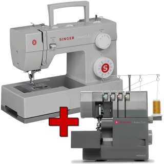 Singer Heavy Duty Sewing Machine and Overlocker Combo