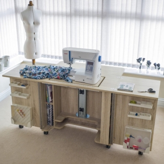 The Gemini XL sewing machine cabinet
