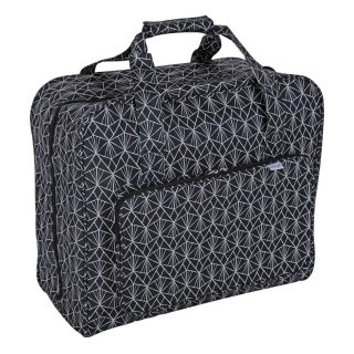 Black Geometric Sewing Machine Bag