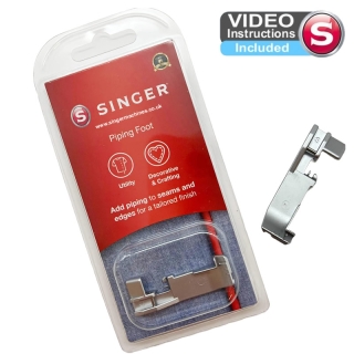 Singer piping foot with video instructions