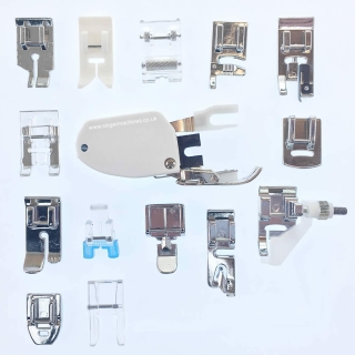 Talent presser foot set in a box