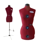 Dressmakers dummy with metal stand with skirt marker