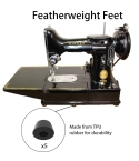 5 Pack Singer Featherweight Rubber Feet