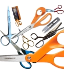A good choise of scissors to suit all needs