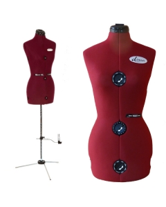 Dressmakers dummy with metal stand with skirt marker