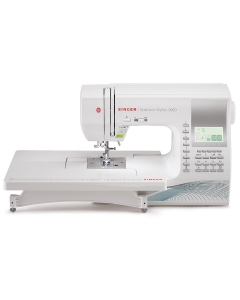 Singer Quantum Stylist 9960 sewing machine with emtension table