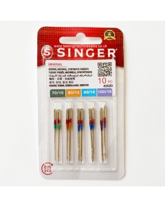 Assorted pack of sewing machine needles