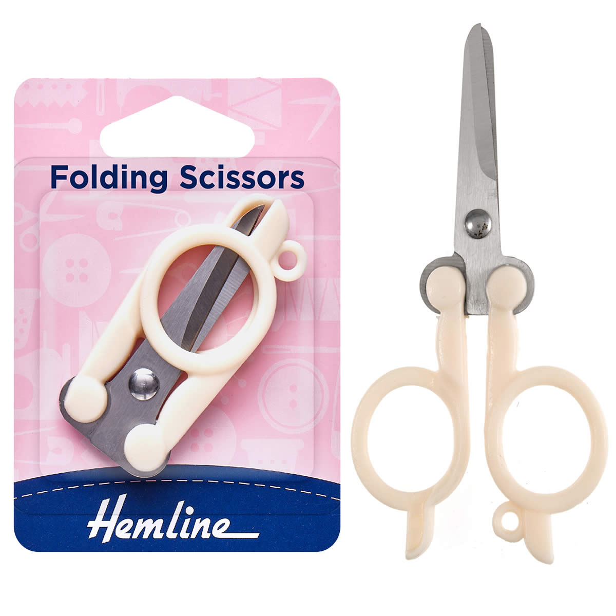 Hemline Set Fabric Scissors (21cm) & Embroidery Scissors (13.5cm