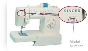 find singer model number top